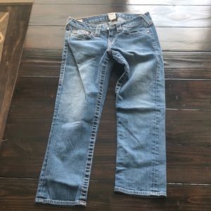True religion cropped jeans